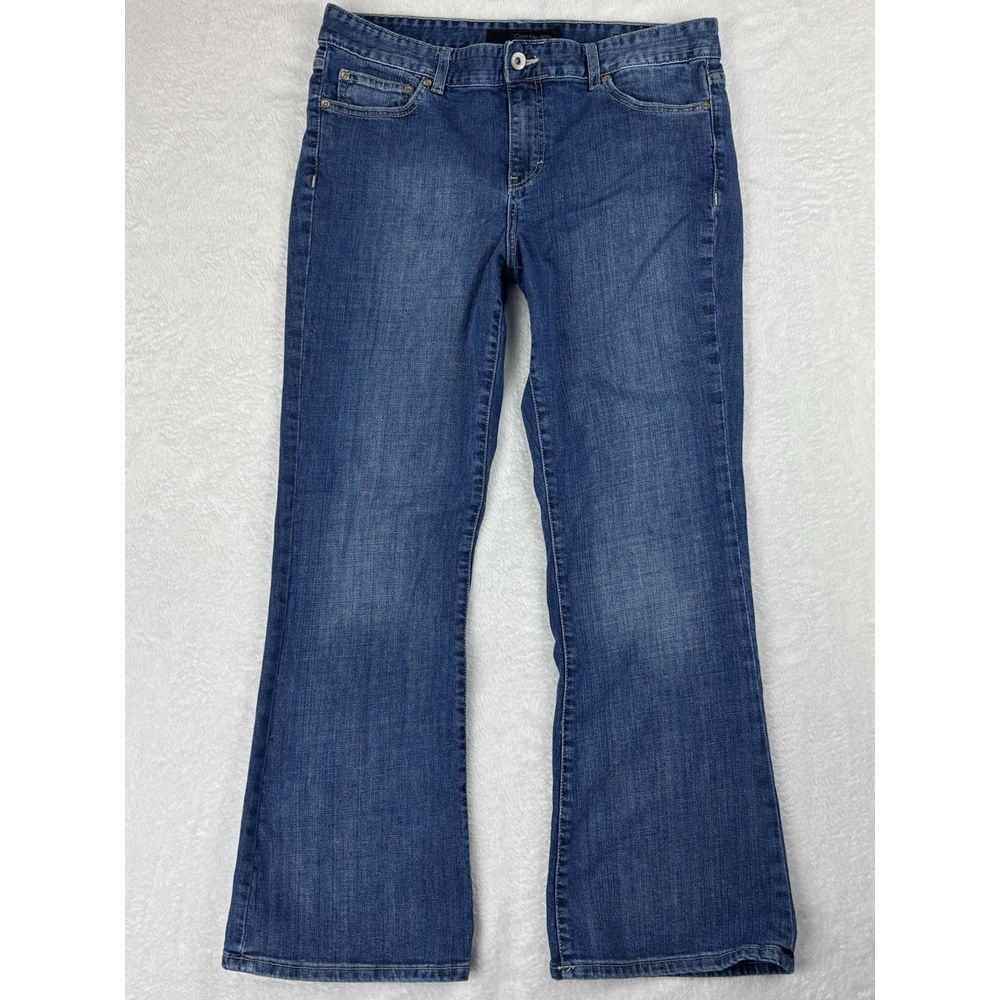 Calvin Klein‎ Jeans Womens Blue Bootcut Mid Rise Jeans Size 32/14